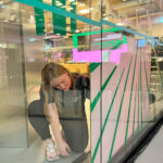 Tape Art Gestaltung für DLD Conference Munich 2023 – DUMBO AND GERALD – München